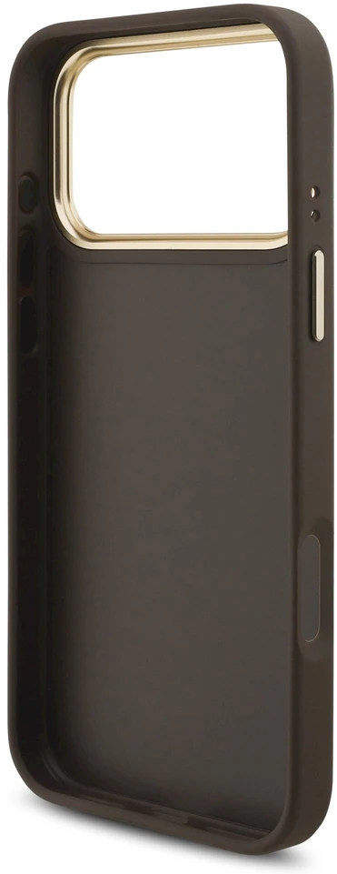 Dėklas GUESS case for IPHONE 18 Pro Max / 17 Pro Max GUE005488 (PU W/ Big 4G Classic Logo) ruda auksinis