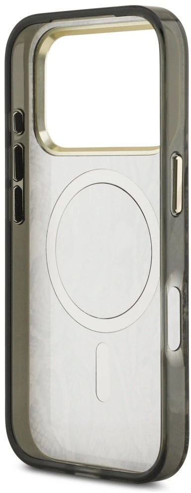Guess Python Pattern MagSafe dėklas Apple iPhone 17 Pro Max rudos spalvos