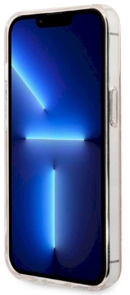Guess Rinkinys GUBPP13LH4EACSP Dėklas+ Įkroviklis Apple iPhone 13 Pro rožinės spalvos kietas dėklas 4G Print MagSafe
