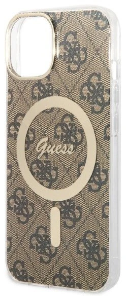 „Guess“ GUBPP14SH4EACSW dėklas + įkroviklis, „iPhone 14 6.1“ ratukas / kietas dėklas su ratuku, 4G, „MagSafe“ spausdinimas