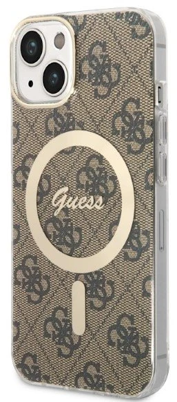 „Guess“ GUBPP14SH4EACSW dėklas + įkroviklis, „iPhone 14 6.1“ ratukas / kietas dėklas su ratuku, 4G, „MagSafe“ spausdinimas