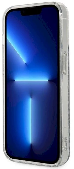 Guess Rinkinys GUBPP14XH4EACSB Dėklas+ Įkroviklis Apple iPhone 14 Pro Max 6,7″ mėlynas kietas dėklas 4G Print M