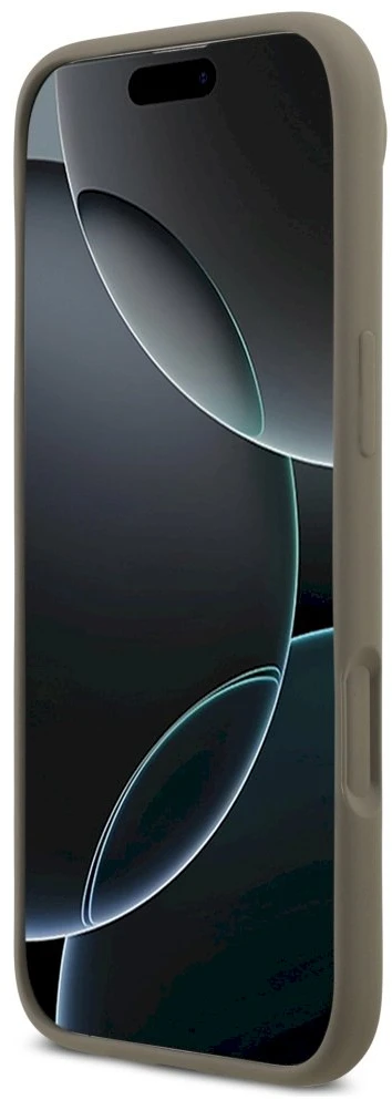 „Guess“ silikoninis „Big 4G Script“ dėklas, skirtas „iPhone Air“ – rudas