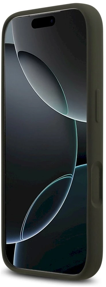Guess Silicone Big 4G Script dėklas skirtas Apple iPhone 17 Pro Max khaki