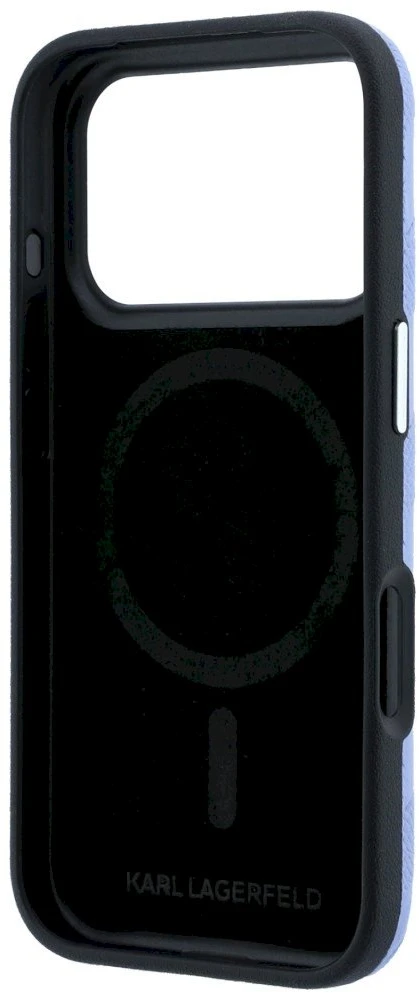 Dėklas Karl Lagerfeld case for IPHONE 18 Pro Max/17 Pro max compatible with MagSafe (Mono Resin Logo) light mėlynas