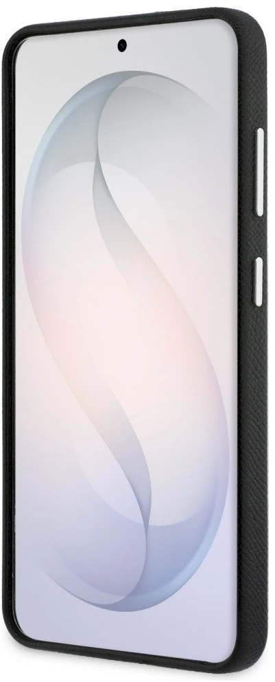 Dėklas Karl Lagerfeld Grained Signature Metal Resin Logo Samsung Galaxy S26 juodos spalvos