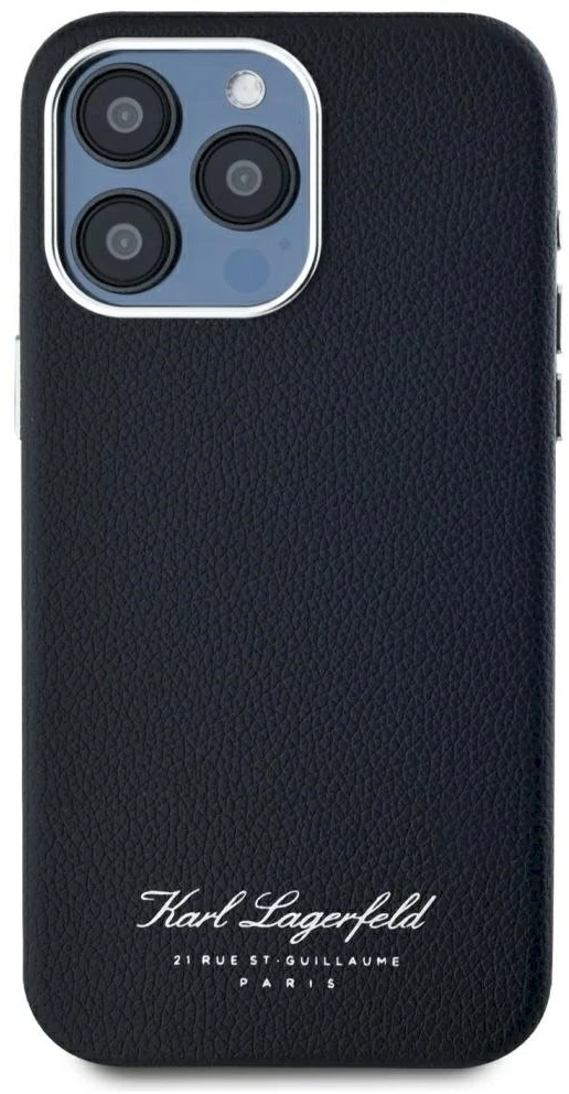 Dėklas Karl Lagerfeld hotel RSG iPhone 15 Pro juodos spalvos