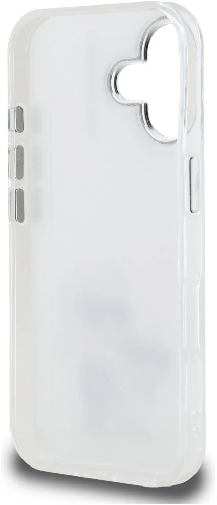Karl Lagerfeld IML Aquarelle Karl & Choupette & Logo iPhone 16 dėklas - Baltas