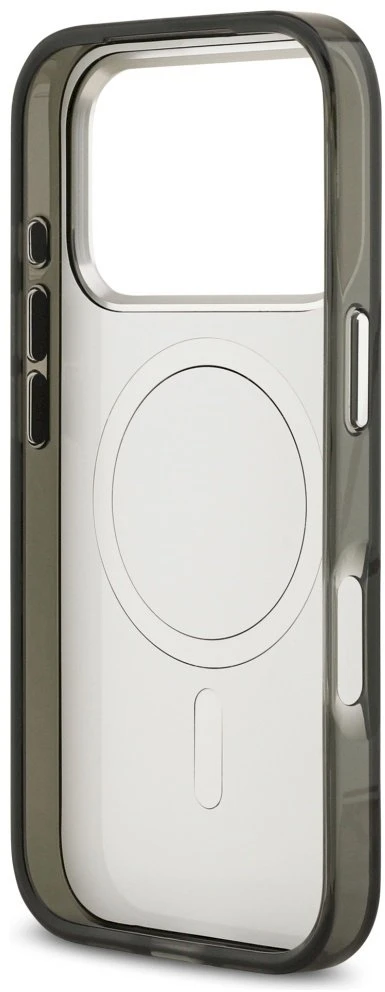 Karl Lagerfeld IML Aquarelle Karl & Logo MagSafe dėklas Apple iPhone 17 Pro juodos spalvos