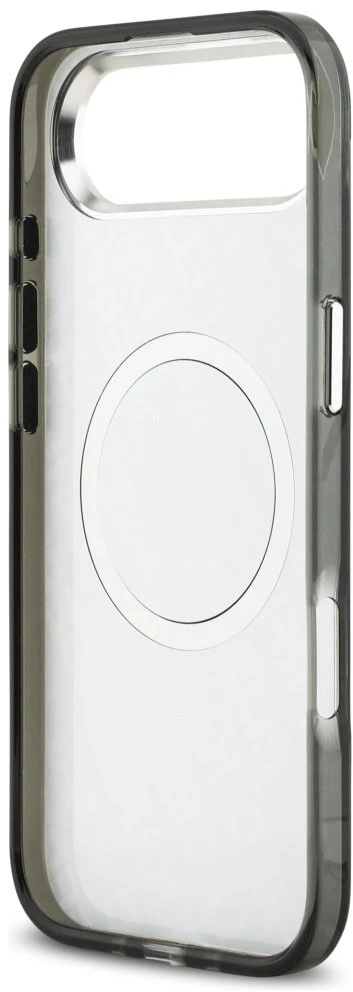 Karl Lagerfeld IML Choupette Head Logo MagSafe dėklas Apple iPhone Air juodos spalvos