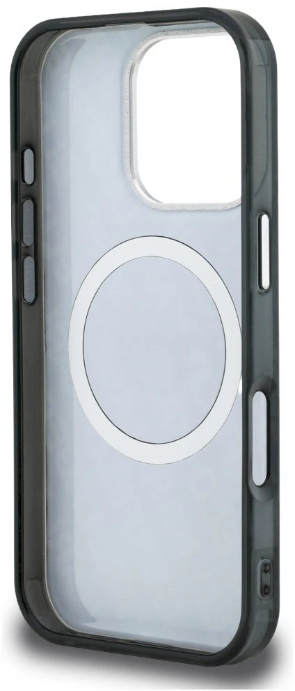 Karl Lagerfeld IML Choupette Head Logo MagSafe dėklas iPhone 16 Pro Max - Juodas