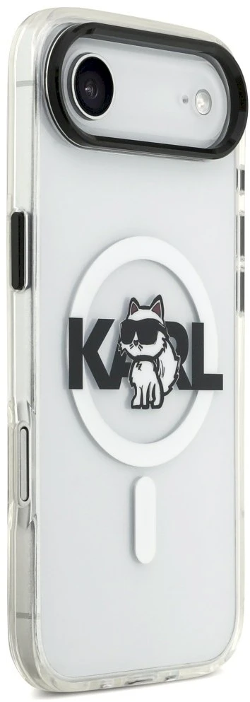 Karl Lagerfeld IML Choupette Sketch Logo MagSafe dėklas skirtas Apple iPhone Air Clear