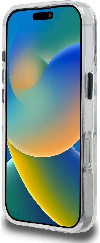 Originalus dėklas Karl Lagerfeld IML Choupette Sketch Logo Magsafe dėklas Apple iPhone 17 skaidrus