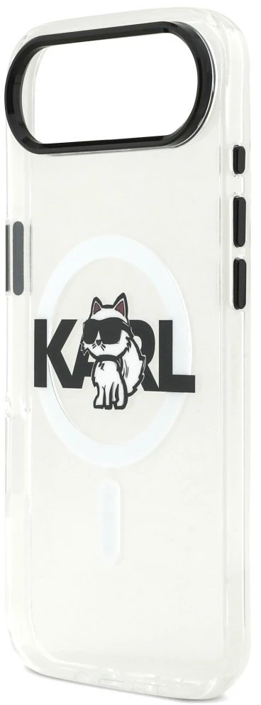 Karl Lagerfeld IML Choupette Sketch Logo MagSafe dėklas skirtas Apple iPhone Air Clear