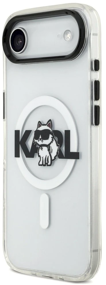 Karl Lagerfeld IML Choupette Sketch Logo MagSafe dėklas skirtas Apple iPhone Air Clear
