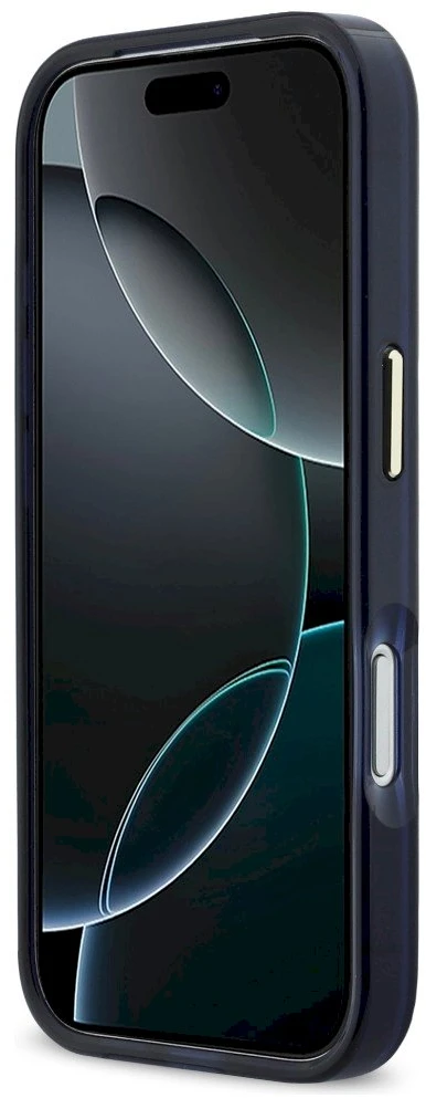 „Karl Lagerfeld IML Choupettes Karl Script Logo MagSafe“ dėklas, skirtas „iPhone 17 Pro“ - Mėlyna