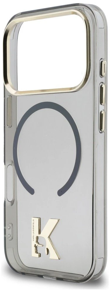 Karl Lagerfeld IML K galvos logotipo „MagSafe“ dėklas, skirtas iPhone 17 Pro - Juodas