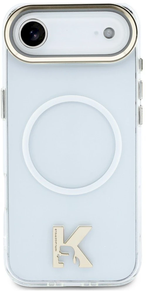 Karl Lagerfeld IML K galvos logotipo „MagSafe“ dėklas, skirtas „iPhone Air“ – skaidrus