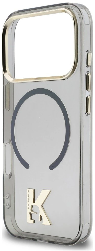 Karl Lagerfeld IML K galvos logotipo „MagSafe“ dėklas, skirtas iPhone 17 Pro Max - Juodas