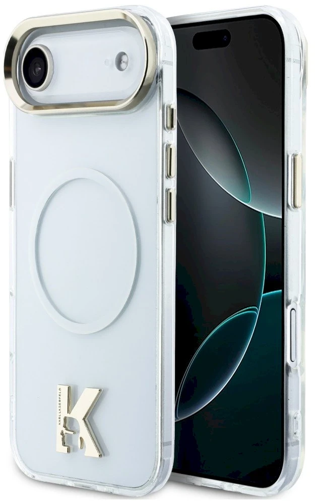 Karl Lagerfeld IML K galvos logotipo „MagSafe“ dėklas, skirtas „iPhone Air“ – skaidrus