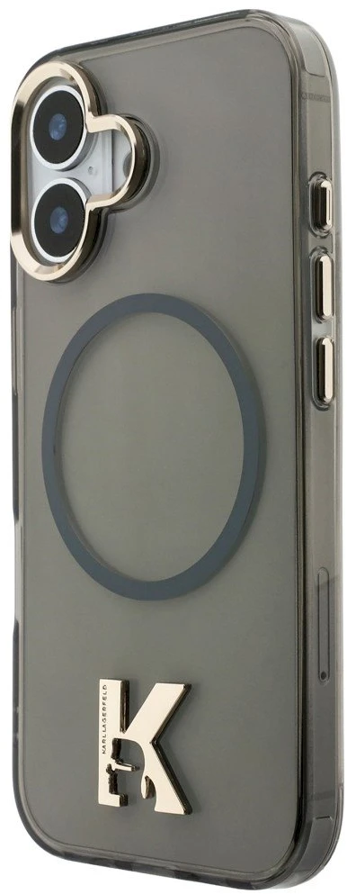 Karl Lagerfeld IML K galvos logotipo „MagSafe“ dėklas, skirtas iPhone 17 - Juodas
