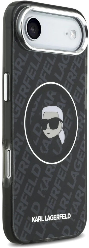 „Karl Lagerfeld IML Karl Head Logo MagSafe“ dėklas, skirtas „iPhone 17 Air“ – Juodas