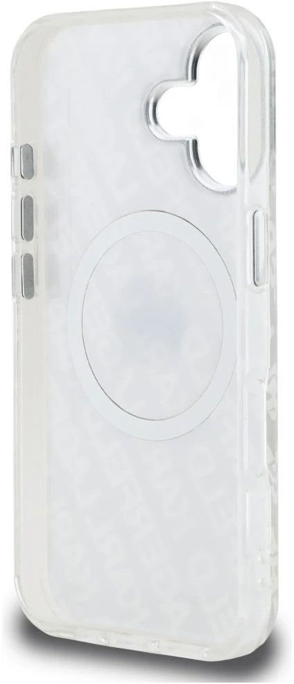 „Karl Lagerfeld IML Karl Head Logo MagSafe“ dėklas, skirtas „iPhone 16“ – pilkas