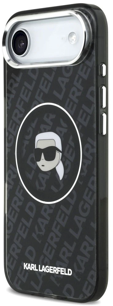 „Karl Lagerfeld IML Karl Head Logo MagSafe“ dėklas, skirtas „iPhone 17 Air“ – Juodas