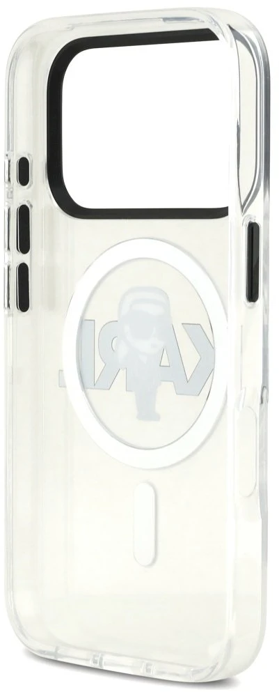 Karl Lagerfeld IML Karl Sketch Logo MagSafe dėklas Apple iPhone 17 Pro skaidrus