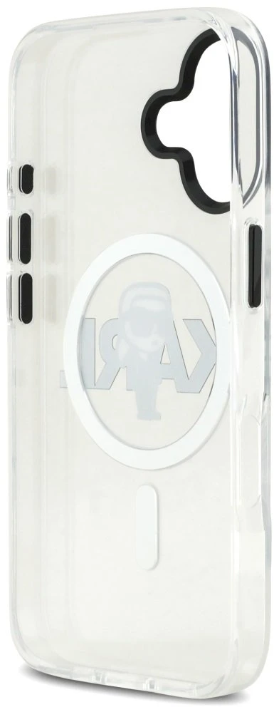Karl Lagerfeld IML Karl Sketch Logo MagSafe dėklas Apple iPhone 17 skaidrus