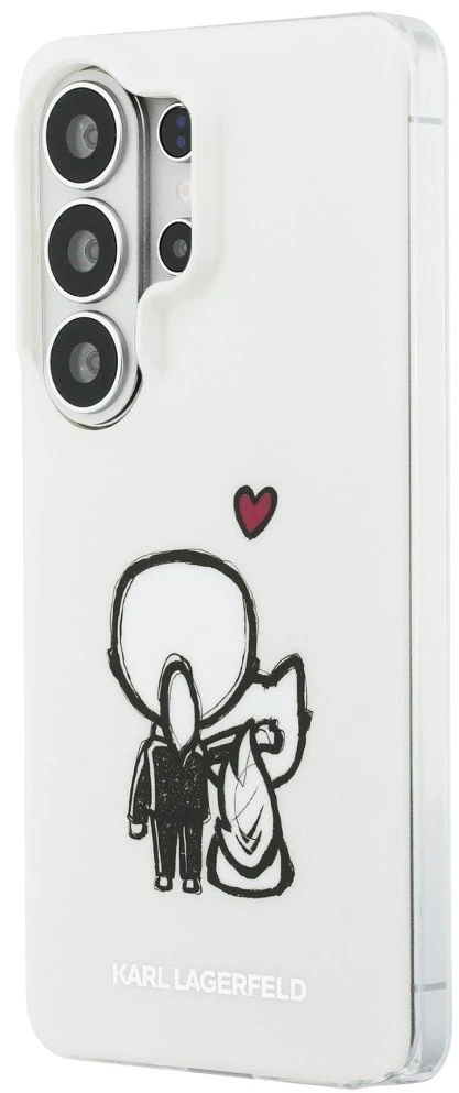 Karl Lagerfeld IML K&CH Back Logo Magnetic dėklas skirtas Apple iPhone Samsung Galaxy S26 Ultra skaidrus