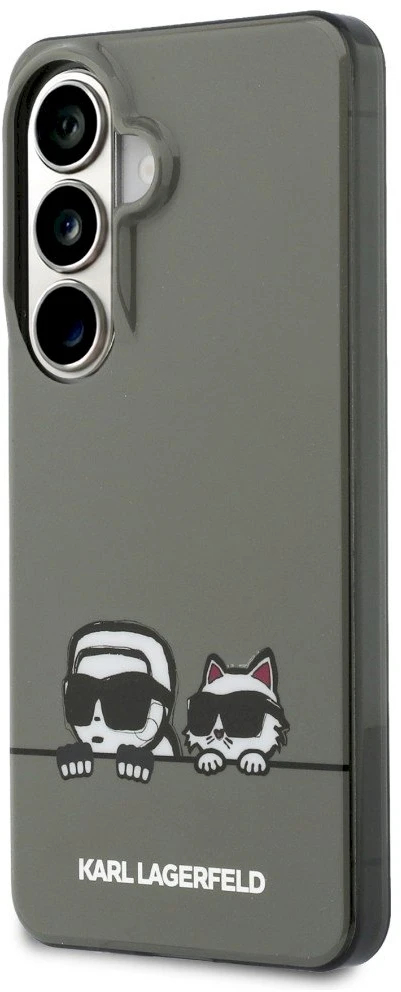 Karl Lagerfeld IML K&CH Peekaboo Logo Magnetic dėklas skirtas Apple iPhone Samsung Galaxy S26 juodos spalvos