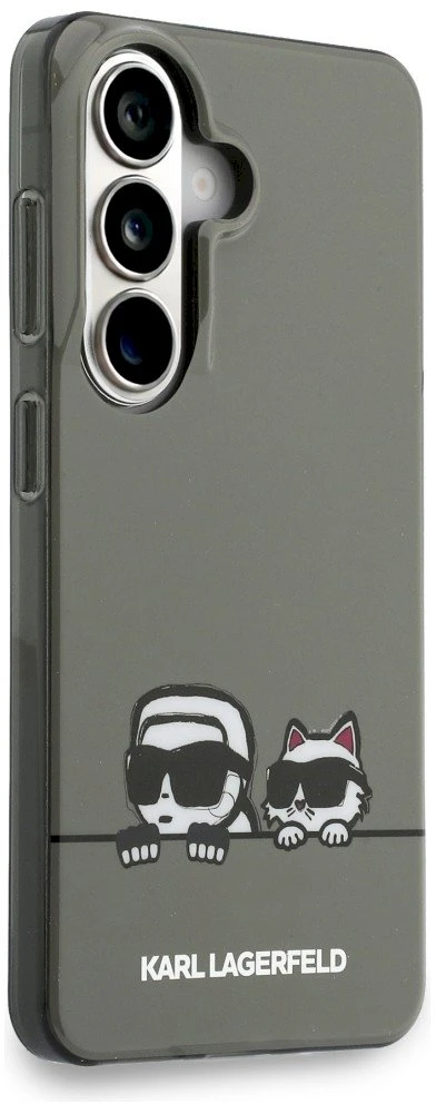 Karl Lagerfeld IML K&CH Peekaboo Logo Magnetic dėklas skirtas Apple iPhone Samsung Galaxy S26 juodos spalvos