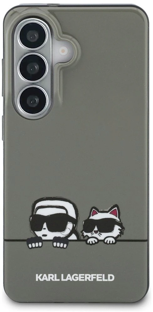 Karl Lagerfeld IML K&CH Peekaboo Logo Magnetic dėklas skirtas Apple iPhone Samsung Galaxy S26 juodos spalvos