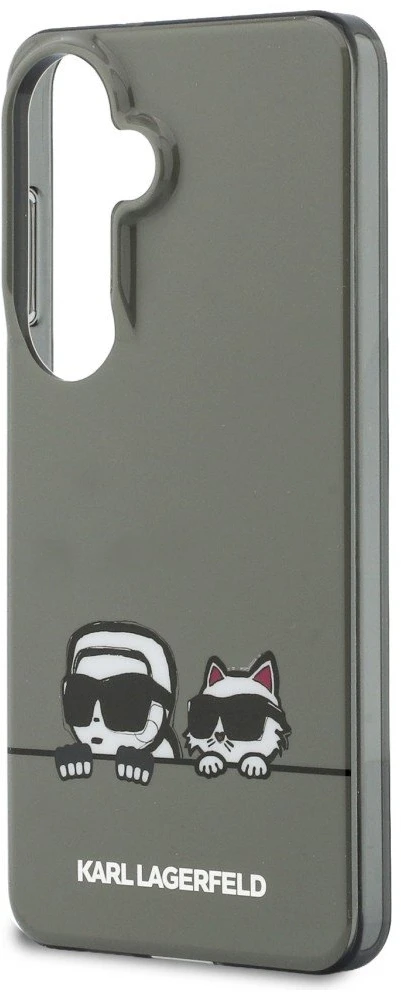 Karl Lagerfeld IML K&CH Peekaboo Logo Magnetic dėklas skirtas Apple iPhone Samsung Galaxy S26 juodos spalvos