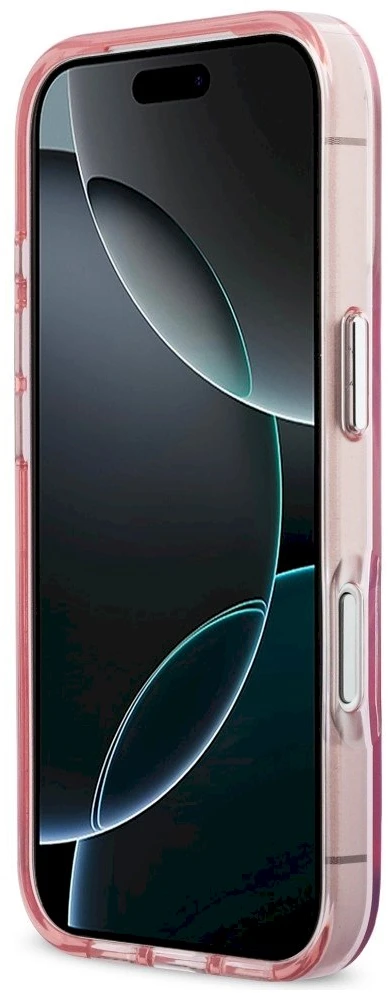 Dėklas Karl Lagerfeld IML Peekaboo MagSafe Case for iPhone 17 Pro - Rožinė