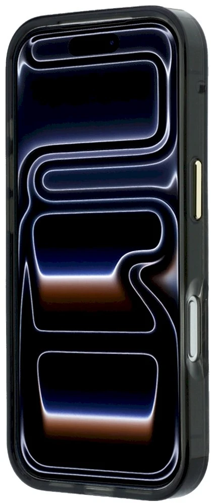Karl Lagerfeld IML Signature Zebra Glitter MagSafe dėklas, skirtas iPhone 17 Pro / 18 Pro – auksinė