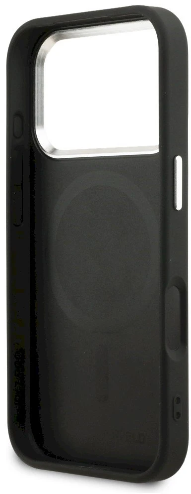 Karl Lagerfeld K Head Point Logo MagSafe dėklas iPhone 17 Pro Max - Juodas