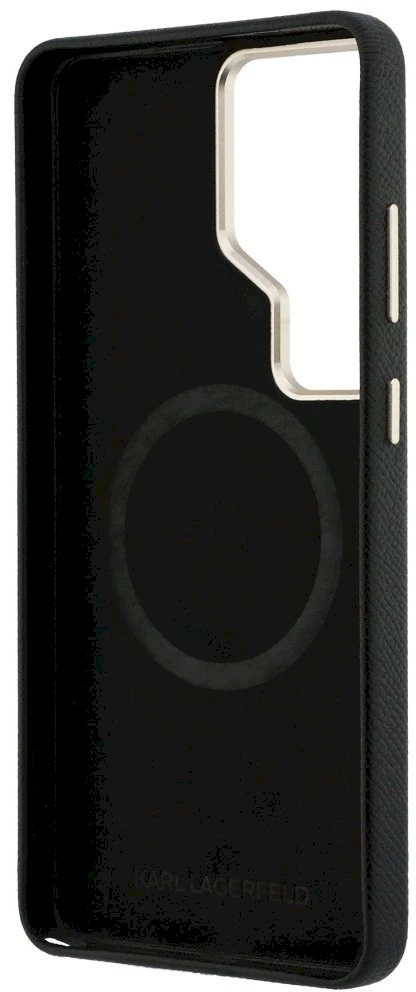 Dėklas Karl Lagerfeld K Metal Logo MagSafe Samsung Galaxy S26 Ultra juodos spalvos