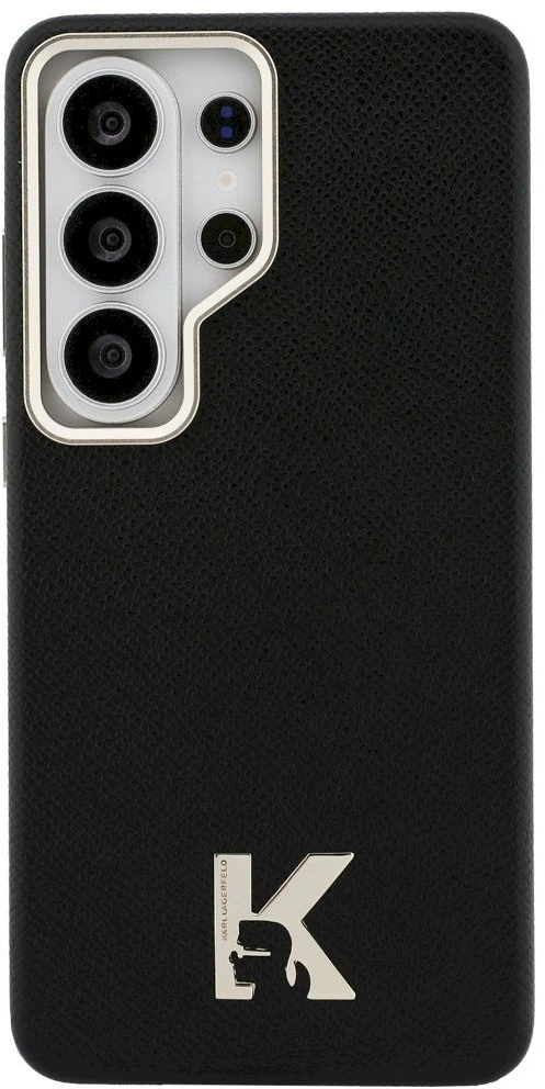Dėklas Karl Lagerfeld K Metal Logo MagSafe Samsung Galaxy S26 Ultra juodos spalvos