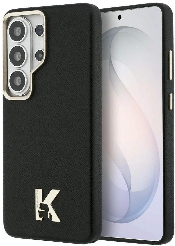 Dėklas Karl Lagerfeld K Metal Logo MagSafe Samsung Galaxy S26 Ultra juodos spalvos