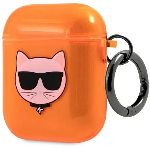 Karl Lagerfeld AIRPODS PRO KLA3UCHFO SILICONE COVER Oranžinis