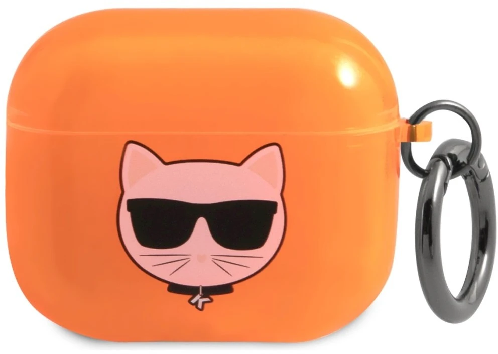 Karl Lagerfeld AIRPODS PRO KLA3UCHFL SILICONE COVER Oranžinis