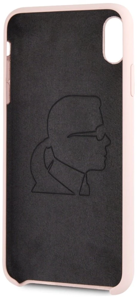 Dėklas Karl Lagerfeld KLHCI65SLLPG IPHONE XS MAX HARDCASE LIGHT Rožinis/LIGHT Rožinis SILICONE