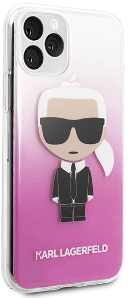Dėklas Karl Lagerfeld KLHCN58TRDFKPI iPhone 11 Pro rožinė/pink Gradient Ikonik Karl
