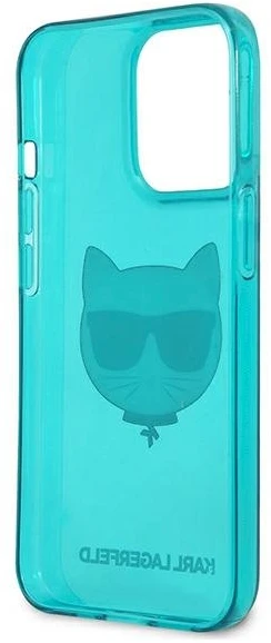 Dėklas Karl Lagerfeld HARDCASE KLHCP13LCHTRB IPHONE 13 PRO GLITTER CHOUPETTE FUN Mėlynas