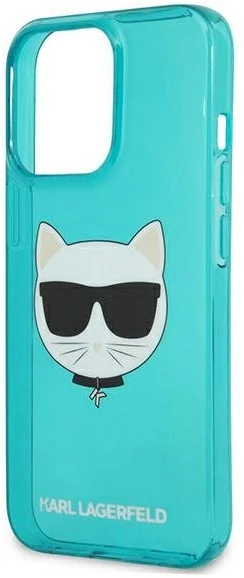 Dėklas Karl Lagerfeld HARDCASE KLHCP13LCHTRB IPHONE 13 PRO GLITTER CHOUPETTE FUN Mėlynas