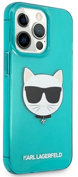 Dėklas Karl Lagerfeld HARDCASE KLHCP13LCHTRB IPHONE 13 PRO GLITTER CHOUPETTE FUN Mėlynas