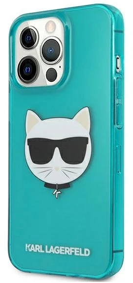 Dėklas Karl Lagerfeld HARDCASE KLHCP13LCHTRB IPHONE 13 PRO GLITTER CHOUPETTE FUN Mėlynas