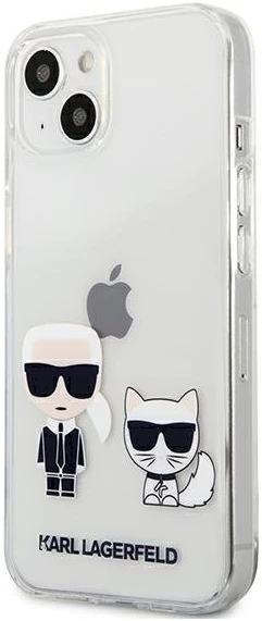 Skaidrus dėklas Karl Lagerfeld Karl & Choupette iPhone 13 mini